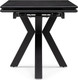 Миниатюра изображения товара Обеденный стол Woodville Бронхольм 140-200х80х77 / 532397 (черный мрамор/черный)