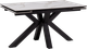 Миниатюра изображения товара Обеденный стол Woodville Бронхольм 140-200х80х77 / 532396 (белый мрамор/черный)