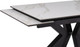 Миниатюра изображения товара Обеденный стол Woodville Бронхольм 140-200х80х77 / 532396 (белый мрамор/черный)