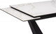Миниатюра изображения товара Обеденный стол Woodville Кели 140-200х80х76 / 588010 (белый/черный)