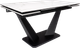 Миниатюра изображения товара Обеденный стол Woodville Кели 140-200х80х76 / 588010 (белый/черный)