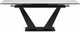 Миниатюра изображения товара Обеденный стол Woodville Кели 140-200х80х76 / 588010 (белый/черный)