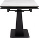 Миниатюра изображения товара Обеденный стол Woodville Кели 140-200х80х76 / 588010 (белый/черный)