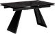Миниатюра изображения товара Обеденный стол Woodville Хорсборо 140-200х80х79 / 588007 (обсидиан/черный)