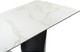 Миниатюра изображения товара Обеденный стол Woodville Готланд 160-220х90х79 / 553534 (белый мрамор/черный)