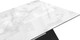 Миниатюра изображения товара Обеденный стол Woodville Денхольм 240-290х100х75 / 553548 (белый мрамор/черный)