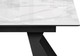 Миниатюра изображения товара Обеденный стол Woodville Денхольм 240-290х100х75 / 553548 (белый мрамор/черный)