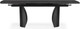 Миниатюра изображения товара Обеденный стол Woodville Готланд 180-240х90х79 / 553535 (черный мрамор/черный)