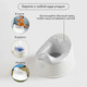 Миниатюра изображения товара Детский горшок Kidzi Comfort Plus / KDZ6215GR (серый)