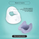 Миниатюра изображения товара Детский горшок Kidzi Comfort Plus / KDZ6215V (сиреневый)