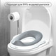 Миниатюра изображения товара Детская накладка на унитаз Kidzi Make-it-easy / KDZ6219 (белый/серый)