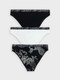 Миниатюра изображения товара Комплект женских трусов Mark Formelle 412619-3 (р.106, тату на черном)