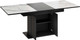 Миниатюра изображения товара Обеденный стол ТриЯ Детройт Тип 3 раздвижной / 272471 (черный/белый мрамор)