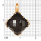 Миниатюра изображения товара Подвеска из розового золота Кристалл CM74400226773 (с агатом)