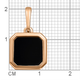 Миниатюра изображения товара Подвеска из розового золота Кристалл CN50800226773 (с агатом)