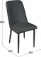 Миниатюра изображения товара Стул ТриЯ Шарли / 262852 (черный муар/микровелюр Brendy Graphite)