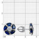 Миниатюра изображения товара Серьги из белого золота Кристалл CN56100226773 (с фианитами)