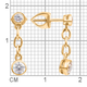 Миниатюра изображения товара Серьги из розового золота Кристалл CP39100226773 (с фианитами)