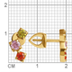 Миниатюра изображения товара Серьги из желтого золота Кристалл CP81200226773 (с фианитами)