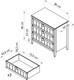 Миниатюра изображения товара Комод Dipriz 3 ящ / Д.2298 (Carlos/белый воск 1620)