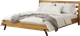 Миниатюра изображения товара Двуспальная кровать Dipriz Flevers 200 / Д.83181.1 (дуб/c элементами металла/натур с настилом)