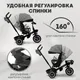 Миниатюра изображения товара Трехколесный велосипед с ручкой Bubago Dragon / BG 161-3 (темно-серый)