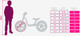 Миниатюра изображения товара Детский велосипед Tech Team Melody 14 / NN013857 (розовый/фиолетовый, разобранный, в коробке)