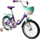 Миниатюра изображения товара Детский велосипед Tech Team Melody 14 / NN013858 (фиолетовый/бирюзовый, разобранный, в коробке)