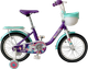 Миниатюра изображения товара Детский велосипед Tech Team Melody 14 / NN013858 (фиолетовый/бирюзовый, разобранный, в коробке)
