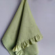 Миниатюра изображения товара Набор полотенец ОМурМебель Хозяйственные с рюшами 45x70см (3шт, зеленый)
