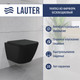 Миниатюра изображения товара Унитаз подвесной Lauter Nuremberg 21811B (черный)