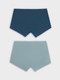 Миниатюра изображения товара Комплект мужских трусов Mark Formelle 411122-2 (р.98-108, сланец/морская волна)