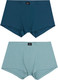 Миниатюра изображения товара Комплект мужских трусов Mark Formelle 411122-2 (р.98-108, сланец/морская волна)
