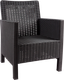 Миниатюра изображения товара Кресло садовое ВПМ Ротанг / 6199088 (темно-серый)