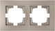 Миниатюра изображения товара Рамка для выключателей и розеток Bylectrica ЮЛИГ.735212.552 (шампань)