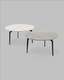 Миниатюра изображения товара Журнальный столик Stool Group Aliara OC-24014R (серая керамика)