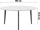 Миниатюра изображения товара Журнальный столик Stool Group Aliara OC-24014R (серая керамика)
