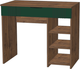 Миниатюра изображения товара Комплект мебели для спальни Мебель-КМК Герта 1 КМК 1020 (дуб канзас/SAT 22 зеленый мат)