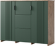 Миниатюра изображения товара Тумба Мебель-КМК Герта КМК 0979.16 (дуб веллингтон/SAT 22 зеленый мат)
