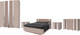 Миниатюра изображения товара Комплект мебели для спальни Мебель-КМК Харди 5 КМК 1008 (латте 640/SAT 34 ирландский ликер)