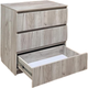 Миниатюра изображения товара Комод Поставымебель НС-03-3 2 (дуб крафт серый)