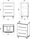 Миниатюра изображения товара Тумба с умывальником Misty Модерн 60 / П-Мод07060-011Пр+Р-Евв14060-Д