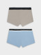 Миниатюра изображения товара Комплект мужских трусов Mark Formelle 411124-2 (р.98-108, пыльный голубой/серый пепел)