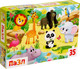Миниатюра изображения товара Пазл Puzzle Time Веселый зоопарк / 6880918 (35эл)