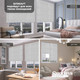 Миниатюра изображения товара Рулонная штора Sundays Home LM 97-08 67х160 с 2-мя направляющими LM-15 150см (светло-серый)