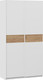 Миниатюра изображения товара Шкаф-купе ТриЯ Оскар Скания Т2 1200 / 268343 (ручка белая/белый снег/белый снег/дуб тортугга)