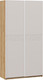 Миниатюра изображения товара Шкаф-купе ТриЯ Оскар Скания Т2 1200 / 268347 (ручка белая/дуб крафт золотой/кашемир/кашемир сатин)