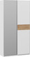 Миниатюра изображения товара Шкаф-купе ТриЯ Оскар Скания Т2 1200 / 268577 (ручка серебро/белый снег/дуб тортугга)