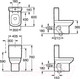 Миниатюра изображения товара Унитаз напольный Roca Dama Senso Compacto 734151B000 + 7342518000 + ZRU9000040