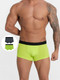 Миниатюра изображения товара Комплект мужских трусов Mark Formelle 411215-2 (р.102-112, зеленый лайм/серый меланж 4348-F)